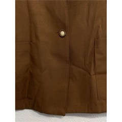 Vintage USA New Size 10 Oversized Brown Long Sleeve Single Button Blazer Jacket