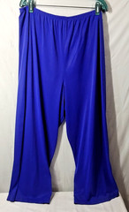Vassarette Pajama Set & Robe XXXL Peignoir Blue 3 pc Embroidery Loose Fitting 3X