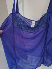 Vintage Movie Star Camisole Slip Tank Top 48 Purple Nylon Lace Whimsigoth Y2K