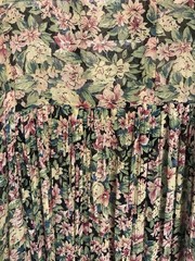 Vintage Nostalgia Sheer Floral Button Up Dress Prairie Cottagecore Style Large