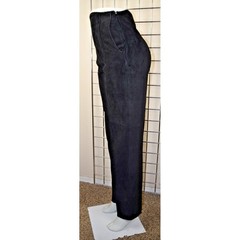 Vintage Leather Pants Roberto Cavalli 26 x 31.5 80s Soft Black Suede High Waist