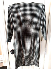 Vintage Classic JOHN ROBERTS DRESS Shoulder Pads Print Size 7/8 Made in USA