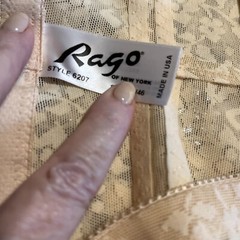 Rago of New York Lace Shaper Girdle w/Garters Style 6207 NWOT~Vntge Size 8X/46