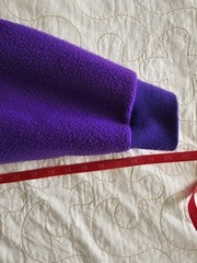 Vintage 1980s 1990s Purple Plus Size Fleece Jacket. 2XL Womens.