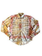Vintage Roughrider by Circle T Womens Western Rodeo Shirt Medium Made In USA 90s