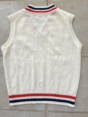 Vtg Gimbels Sherwood Classics Sweater Vest Size M/Striped/Acrylic/Taiwan**READ**