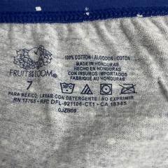 Vintage Fruit of the Loom High Waist Brief Panty Size 7 Blue White Polka Dot