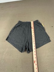Vtg Cotton Exchange Womens Elastic Shorts S Heather Gray Soffe Style Gym Cheer