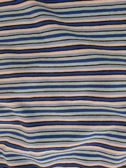 Vintage Jacques Moret workout striped tank top shelf bra 90s blue USA racerback
