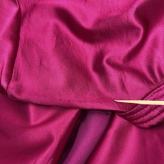 Vtg 1960’s Fuchsia Pink DiCarlo California Hollywood Glam Lingerie Robe 56″ Long
