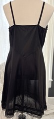 Vintage Black Slip Dress Maybe Vanity Fair Wounded No Tags 36 Bust