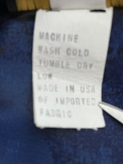 Vintage Stuart Alan 14 Royal Blue Abstract Bubble Waist Secretary Blouson Dress