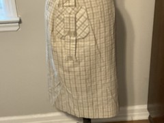 Vintage Beige white Suburbia USA Designer Originals Skirt Size 10 Union Label