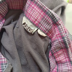 Plaid Patchwork True Vintage Boho Top Small Long-Sleeve Shirt Hippy 1970’s Thin
