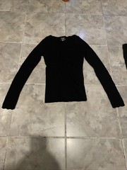 VTG 80s 90s Dolce & Gabbana Women’s SZ S Blouse Knit Ribbed Longsleeve T-Shirt