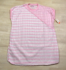 80s NWT Deadstock Brandywine Pink Stripe Polyester Knit Medium VTG