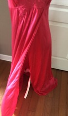 Vintage 70s Vanity Fair Long Maxi Nightgown Red Nylon Made USA Women’s Small EUC