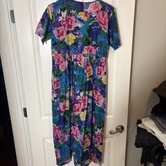 Vintage 80’s Sita Cotton Floral Size S 1980s Romper Indian Cotton Flower