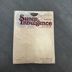 NEW Vintage Sheer Indulgence Pantyhose Dusty Taupe Sandalfoot Women’s Size B