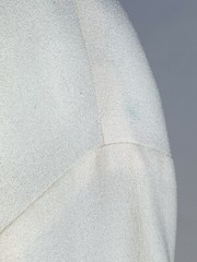 Vintage 1980’s Ivory wool crepe oversize shirt dress by SANDRA OW-WING for NR1