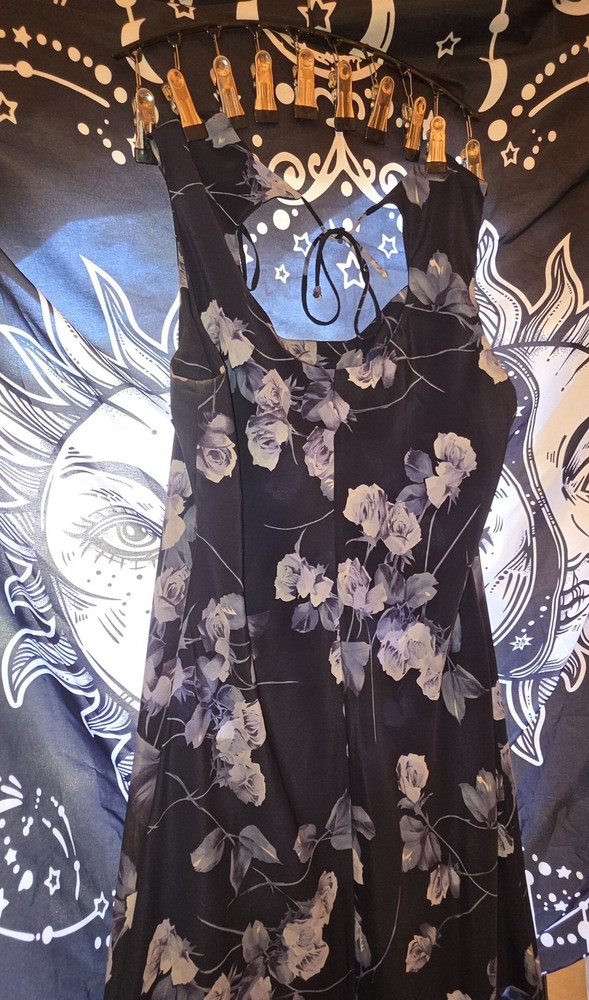 Vintage DBY Ltd Dress Blue Floral Size 13/14