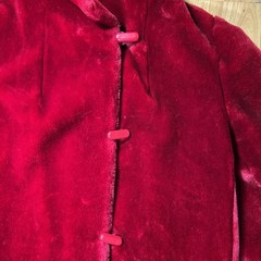 VTG Red Faux Fur Coat Borgazia Dubrowsky & Perlbinder See Pictures For Size