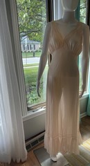 Van Raatle Lingerie Transparent Long Gown Small Vintage Blush Pink Timeless