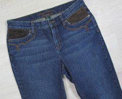 Vintage Y2K Ralph Lauren Jeans Co Bootcut Jeans Womens (6) Suede Pocket Western