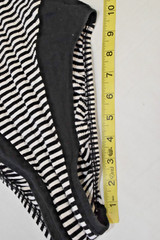 Vintage Swimsuit Electric Beach Jantzen Size S/M 80s Ribbed Striped High Cut