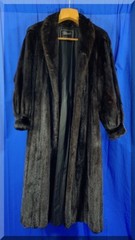 NATURAL RANCH MINK COAT JOSEPH PALANKER & SONS 54 INCHES LONG $9500.00 APPRAISAL