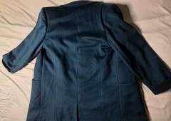 Vintage 1970s John Weitz Double Breasted Peacoat Made In Poland 100% Wool