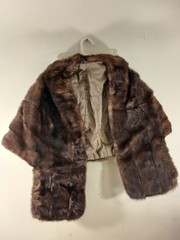 Vintage Original Brown Mink Fur Stole Wrap 50s/60s Kirkland’s