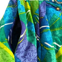 Vintage 1960’s Leland Of California Geometric Bark Cloth Skirt