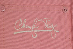 Vintage Pants Cheryl Tiegs Sz W32 L32 80s Cotton Candy Pink Cotton Made USA NWT
