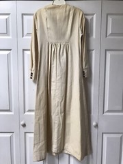 Antique Ethnic Handmade Linen Blend Long Dress Embroidered Caftan Folk Unique