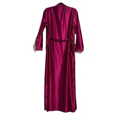 Vtg 1960’s Fuchsia Pink DiCarlo California Hollywood Glam Lingerie Robe 56″ Long