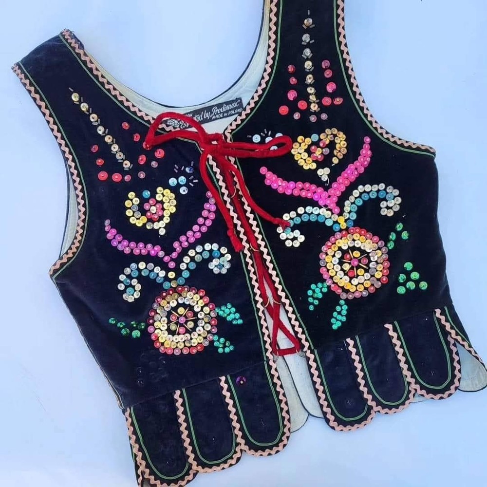 1920s Polish Folk Dance Vest As-Is