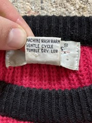 Vtg 80s 90s Streetwear Womens L Color Block Chunky Knit Sweater Glam Barbie Pink