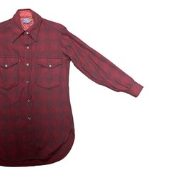Vintage 70s Pendleton Western Women’s Wool Shirt Made in the USA Size 14.5