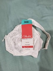 Vintage NWT Playtex Collection Bra 36B Style 4256 Full Figure White Lace NOS