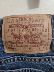 Vintage 1994 Levis 550 Made in USA Womens Jeans Size 14 Relaxed Tapered Blue