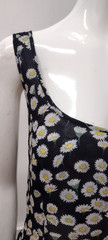 Escada Sport 1990s Daisies Sheer Sundress Grunge Cross Backless ITALY 36 Medium