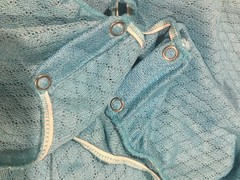 Vtg Blue Diamond Print Nylon Bodysuit Zip Wide Collar Top M USA