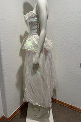 Roberta 90s Y2K Fairy Iridescent‎ Organza Gown NWT Prom Formal White Wedding 7/8