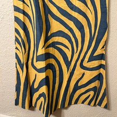 Vtg 1960s Size L Optic Op Art Psychelelic Mod Novelty Print Paper Dollys Dress