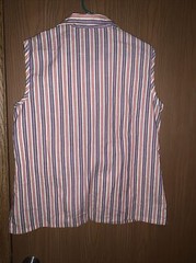 MISS FASHIONALITY Size 38 Medium Made In USA 90s BUTTON-UP Crop Top sleeveless