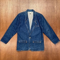 Vivaldi Jeanswear Vintage Denim Blazer Jacket Medium Wash Made in USA Small