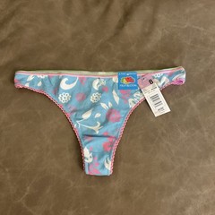 Vintage 2005 Y2K Fruit Of The Loom Thong Panties 8 NWT Floral