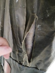 Vintage Burberrys Waxed Jacket Very Distressed, Lining Good Sz XS