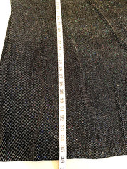 Vintage Ronni Nicole by Ouida Woman 22 Eveningwear Black Sparkle Open Midi Tunic